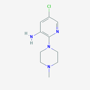 molecular formula C10H15ClN4 B12833180 5-Chloro-2-(4-methylpiperazin-1-yl)pyridin-3-amine 