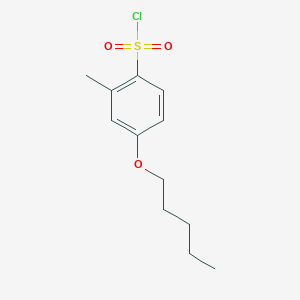 2-Methyl-4-(pentyloxy)benzenesulfonyl chloride