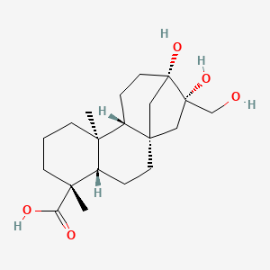 (4R,4aS,6aS,8S,9S,11aR,11bS)-8,9-Dihydroxy-8-(hydroxymethyl)-4,11b-dimethyltetradecahydro-6a,9-methanocyclohepta[a]naphthalene-4-carboxylic acid