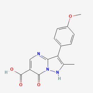 3-(4-Methoxyphenyl)-2-methyl-7-oxo-4,7-dihydropyrazolo[1,5-a]pyrimidine-6-carboxylic acid