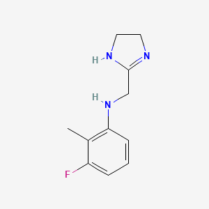 N-((4,5-Dihydro-1H-imidazol-2-yl)methyl)-3-fluoro-2-methylaniline