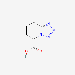 molecular formula C6H8N4O2 B12833261 5,6,7,8-Tetrahydrotetrazolo[1,5-a]pyridine-5-carboxylic acid 