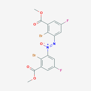 1,2-Bis(2-bromo-5-fluoro-3-(methoxycarbonyl)phenyl)diazene Oxide