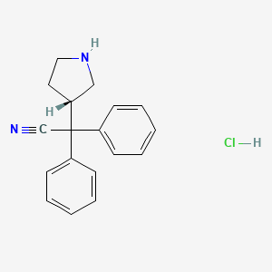 (S)-2,2-Diphenyl-2-(pyrrolidin-3-yl)acetonitrile hydrochloride