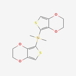 Bis(2,3-dihydrothieno[3,4-b][1,4]dioxin-5-yl)dimethylsilane