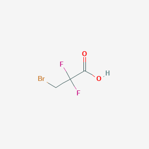 molecular formula C3H3BrF2O2 B1283335 3-溴-2,2-二氟丙酸 CAS No. 133281-20-6