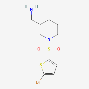 (1-((5-Bromothiophen-2-yl)sulfonyl)piperidin-3-yl)methanamine