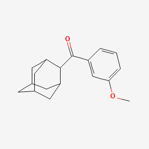 molecular formula C18H22O2 B1283341 (Adamantan-2-yl) (3-methoxyphenyl)methanone 