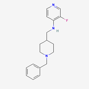 molecular formula C18H22FN3 B12833411 N-((1-Benzylpiperidin-4-yl)methyl)-3-fluoropyridin-4-amine 