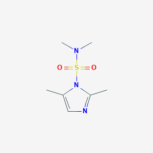 molecular formula C7H13N3O2S B12833419 N,N-Dimethyl-2,5-dimethylimidazole-1-sulfonamide CAS No. 90408-32-5