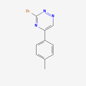 molecular formula C10H8BrN3 B12833459 3-Bromo-5-(p-tolyl)-1,2,4-triazine 