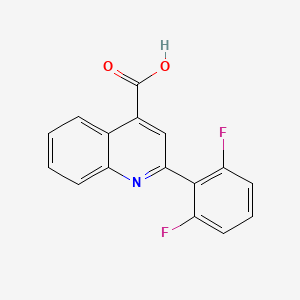 molecular formula C16H9F2NO2 B12833475 2-(2,6-Difluorophenyl)-4-quinolinecarboxylic acid 