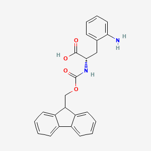 molecular formula C24H22N2O4 B12833486 Fmoc-L-Phe(2-NH2)-OH 