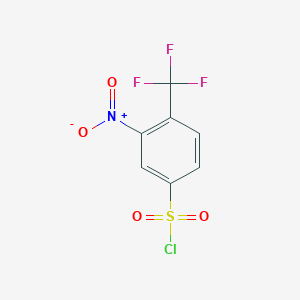 3-Nitro-4-(trifluoromethyl)benzene-1-sulfonyl chloride