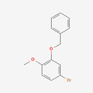 molecular formula C14H13BrO2 B1283350 2-(苄氧基)-4-溴-1-甲氧基苯 CAS No. 78504-28-6