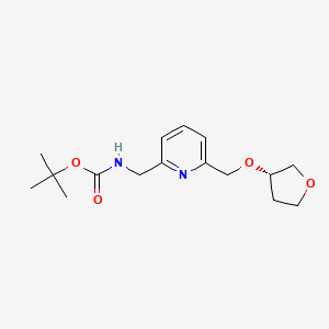 tert-butyl (S)-((6-(((tetrahydrofuran-3-yl)oxy)methyl)pyridin-2-yl)methyl)carbamate