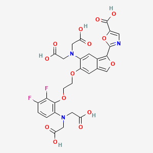 2-[6-(Bis(Carboxymethyl)Amino)-5-[2-[6-(Bis(Carboxymethyl)Amino)-2,3-Difluorophenoxy]Ethoxy]-2-Benzofuran-1-Yl]-1,3-Oxazole-5-Carboxylic Acid