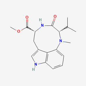 Methyl (2S,5R)-2-isopropyl-1-methyl-3-oxo-2,3,4,5,6,8-hexahydro-1H-[1,4]diazonino[7,6,5-cd]indole-5-carboxylate