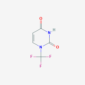 molecular formula C5H3F3N2O2 B12833557 1-(Trifluoromethyl)pyrimidine-2,4(1H,3H)-dione 