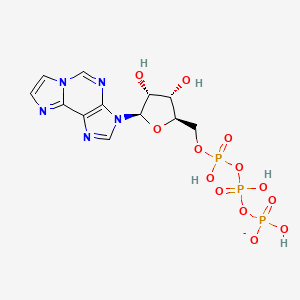 ((2R,3S,4R,5R)-3,4-dihydroxy-5-(3H-imidazo[2,1-i]purin-3-yl)tetrahydrofuran-2-yl)methyl trihydrogen triphosphate