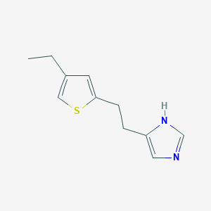 molecular formula C11H14N2S B12833572 4-(2-(4-ethylthiophen-2-yl)ethyl)-1H-imidazole 