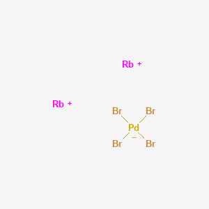 molecular formula Br4PdRb2 B12833586 rubidium(1+);tetrabromopalladium(2-) 