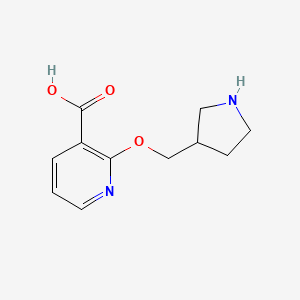 2-(Pyrrolidin-3-ylmethoxy)nicotinic acid