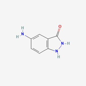 molecular formula C7H7N3O B1283361 5-Amino-1H-indazol-3-ol CAS No. 89792-09-6