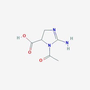 1-Acetyl-2-amino-4,5-dihydro-1H-imidazole-5-carboxylic acid