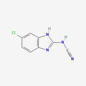 molecular formula C8H5ClN4 B12833669 N-(5-Chloro-1H-benzo[d]imidazol-2-yl)cyanamide 