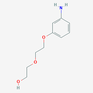 molecular formula C10H15NO3 B12833714 2-(2-(3-Aminophenoxy)ethoxy)ethan-1-ol 