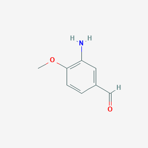 molecular formula C8H9NO2 B1283374 3-氨基-4-甲氧基苯甲醛 CAS No. 351003-10-6