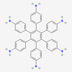 4-[2,3,4,5,6-pentakis(4-aminophenyl)phenyl]aniline