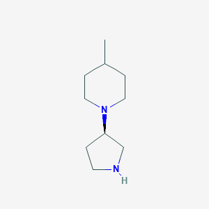 molecular formula C10H20N2 B12833750 (R)-4-Methyl-1-(pyrrolidin-3-yl)piperidine 