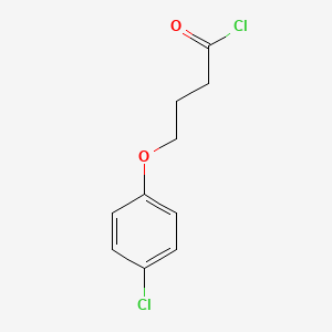 molecular formula C10H10Cl2O2 B12833757 4-(4-Chlorophenoxy)butanoyl chloride 