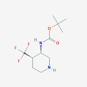 tert-Butyl ((3S,4S)-4-(trifluoromethyl)piperidin-3-yl)carbamate