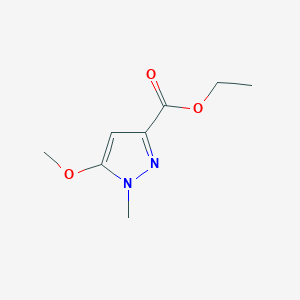molecular formula C8H12N2O3 B1283377 Ethyl 5-methoxy-1-methyl-1H-pyrazole-3-carboxylate CAS No. 139297-50-0