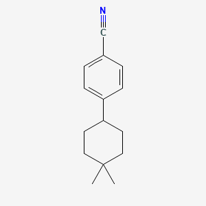 molecular formula C15H19N B12833776 4-(4,4-Dimethylcyclohexyl)benzonitrile 