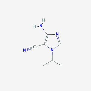 molecular formula C7H10N4 B12833816 4-Amino-1-isopropyl-1H-imidazole-5-carbonitrile 