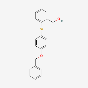 (2-((4-(Benzyloxy)phenyl)dimethylsilyl)phenyl)methanol