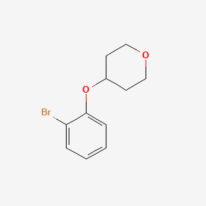 molecular formula C11H13BrO2 B12833831 4-(2-bromophenoxy)tetrahydro-2H-Pyran 