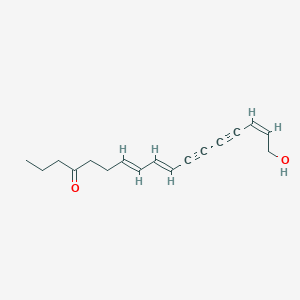 molecular formula C17H20O2 B12833865 (7E,9E,15Z)-17-hydroxyheptadeca-7,9,15-trien-11,13-diyn-4-one 