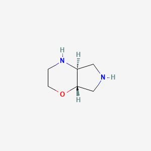 molecular formula C6H12N2O B1283387 (4aS,7aS)-八氢吡咯并[3,4-b][1,4]恶嗪 CAS No. 209401-69-4