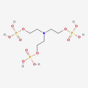 molecular formula C6H18NO12P3 B12833881 Triethanolamine tris(dihydrogen phosphate) CAS No. 68140-45-4