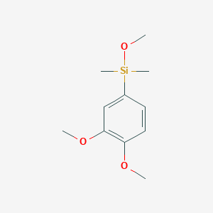 molecular formula C11H18O3Si B12833883 (3,4-Dimethoxy-phenyl)-methoxy-dimethyl-silane CAS No. 1244855-84-2