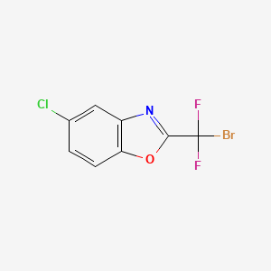 molecular formula C8H3BrClF2NO B12833886 2-(Bromodifluoromethyl)-5-chlorobenzo[d]oxazole 