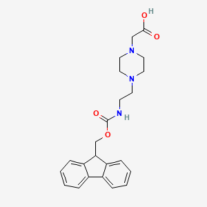 2-(4-(2-((((9H-Fluoren-9-yl)methoxy)carbonyl)amino)ethyl)piperazin-1-yl)acetic acid