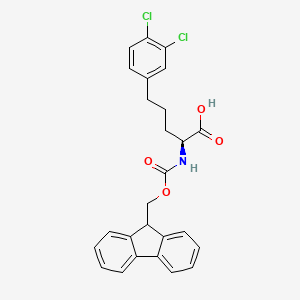 (S)-2-((((9H-Fluoren-9-yl)methoxy)carbonyl)amino)-5-(3,4-dichlorophenyl)pentanoic acid