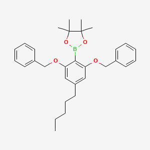 2-(2,6-Bis(benzyloxy)-4-pentylphenyl)-4,4,5,5-tetramethyl-1,3,2-dioxaborolane