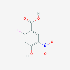 molecular formula C7H4INO5 B12833936 4-Hydroxy-2-iodo-5-nitrobenzoic acid 